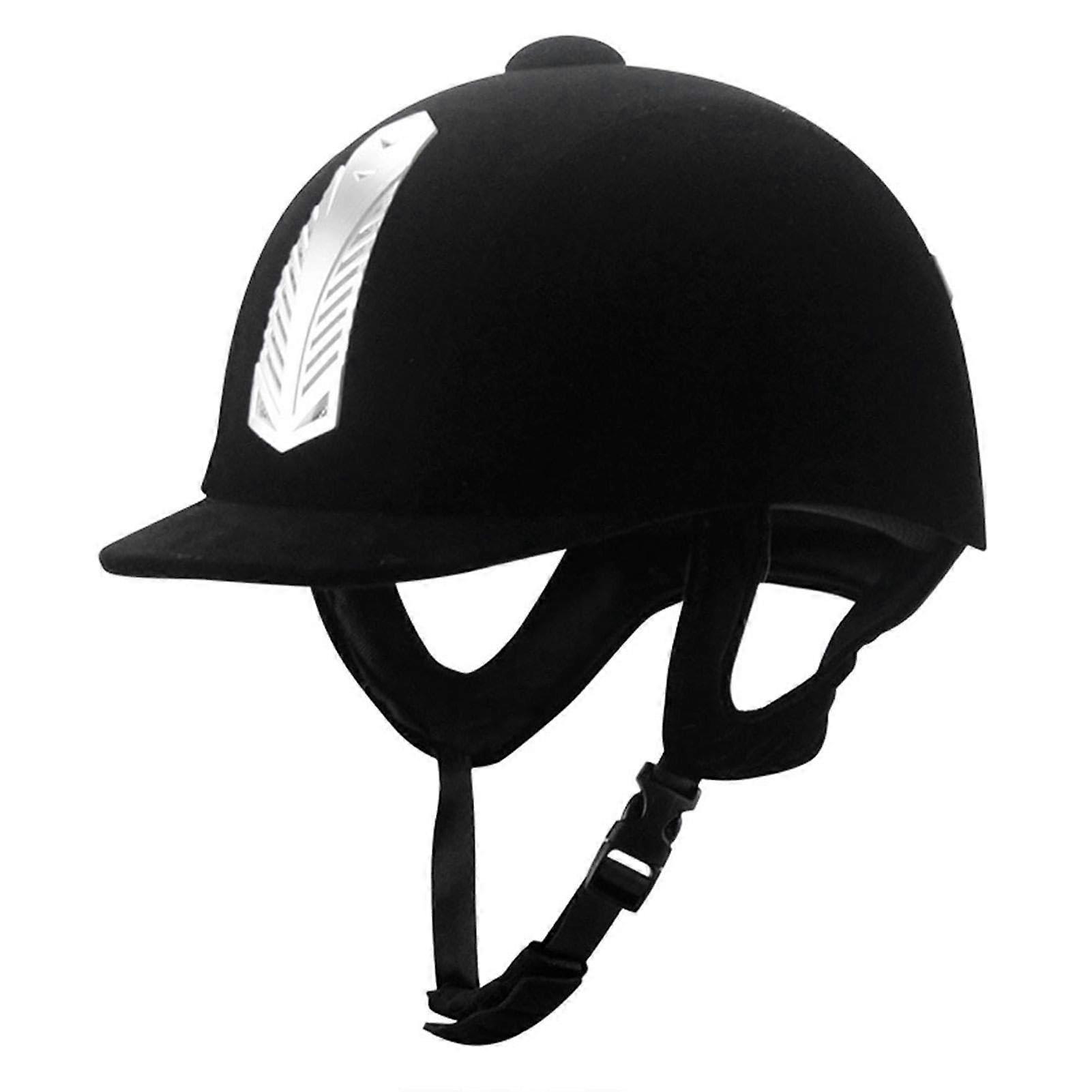 Horse Riding Helmet 58cm Adjustable with ImpactResistant Shell and Breathable Soft Padding