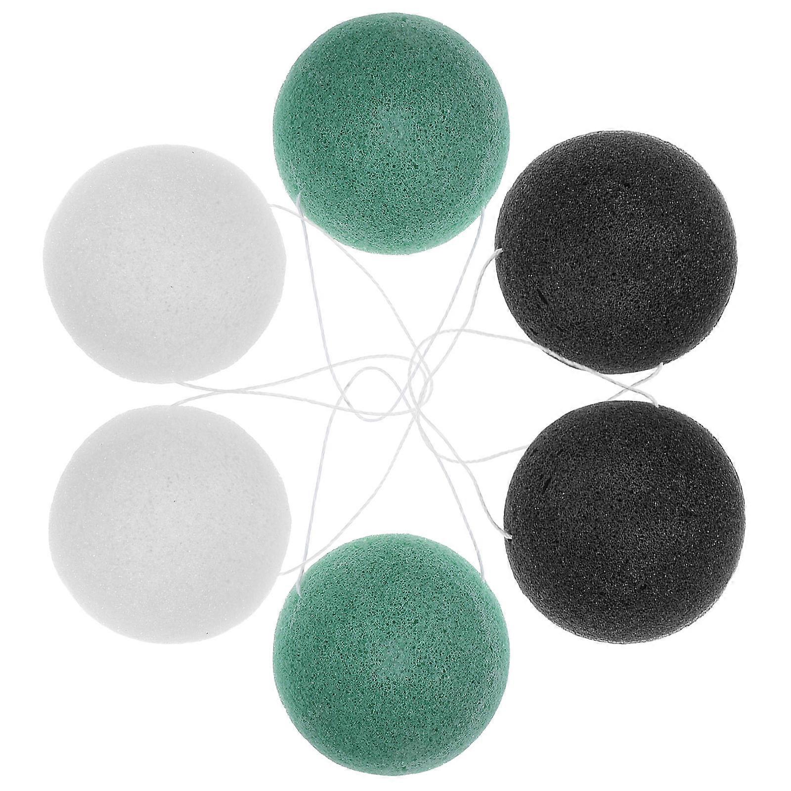 Sponges Face Washing Puff for Blackhead Removal 12Pcs Round Shape Set