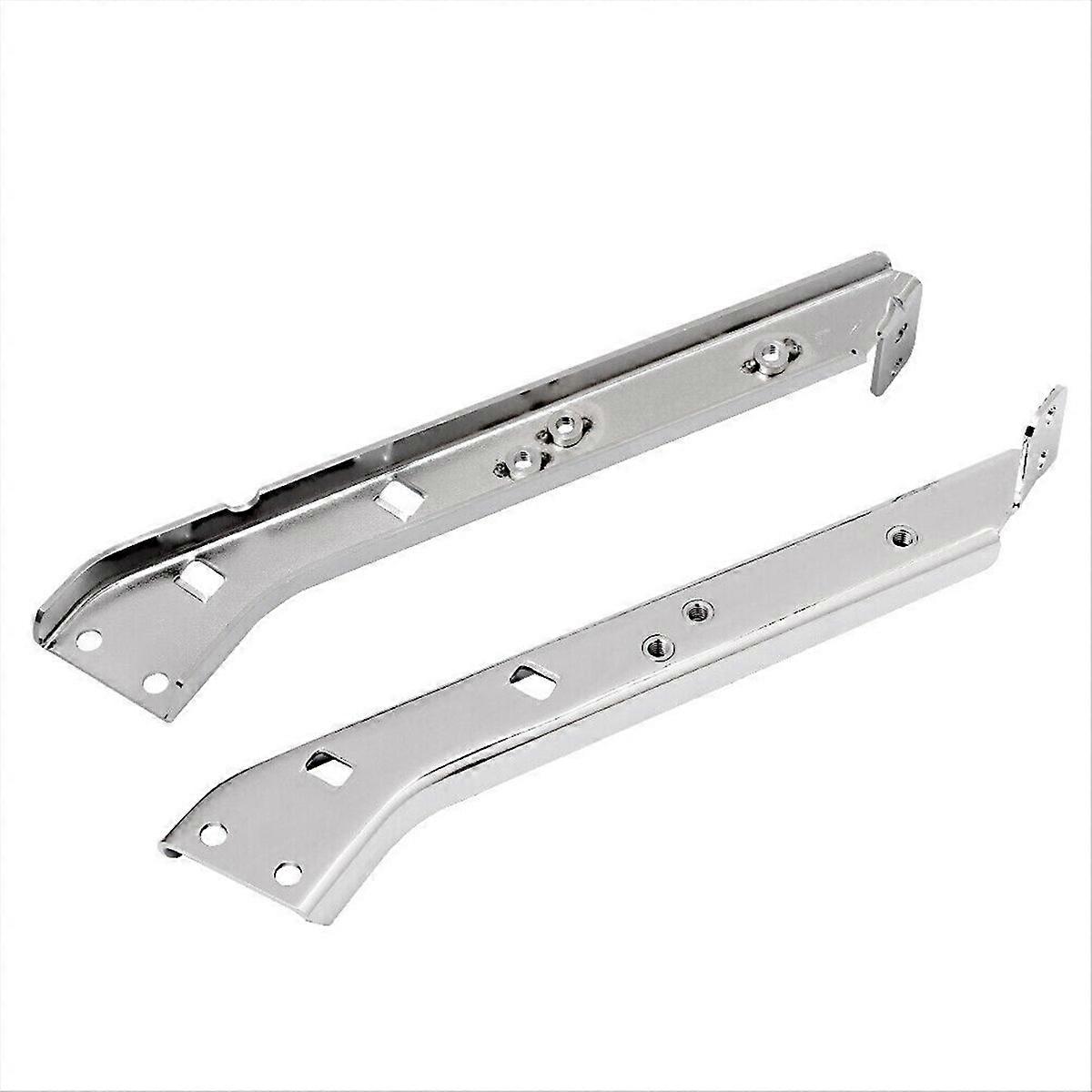 1Pair Chrome Saddlebag Rail Support Brackets for Touring FLT