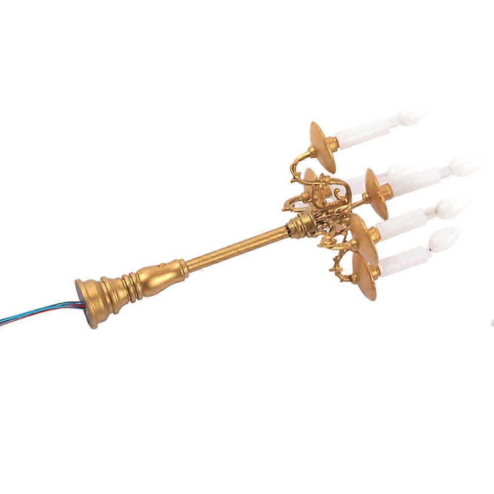 Mini Candlestick Candle Holder for Scene Layout Prop Light