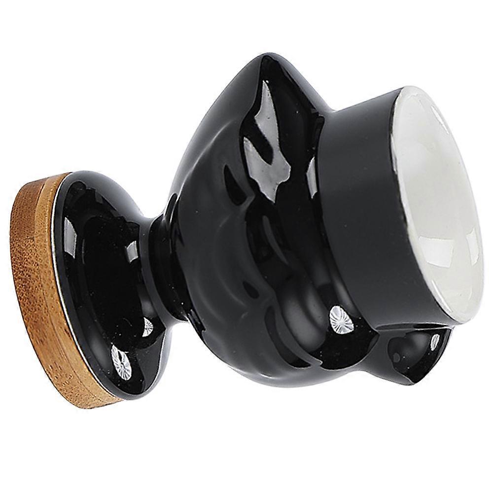 Egg Holder Ceramic Chick Shape Egg Cup for Decoration Black