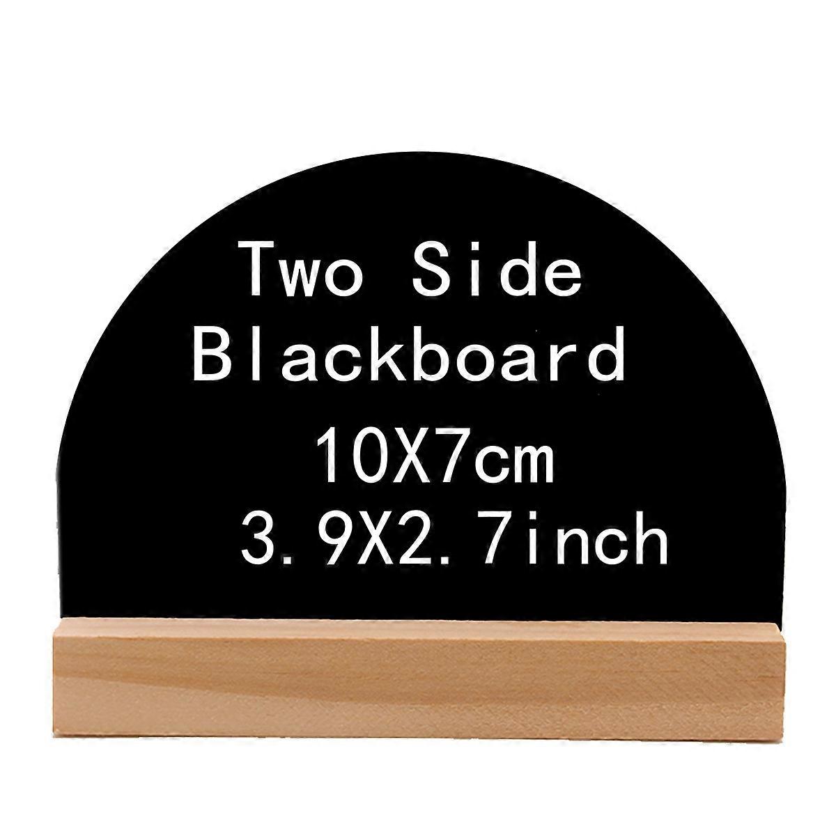 Message Chalkboard Wooden Decor for Home Use 4Pcs Double Side Blackboard