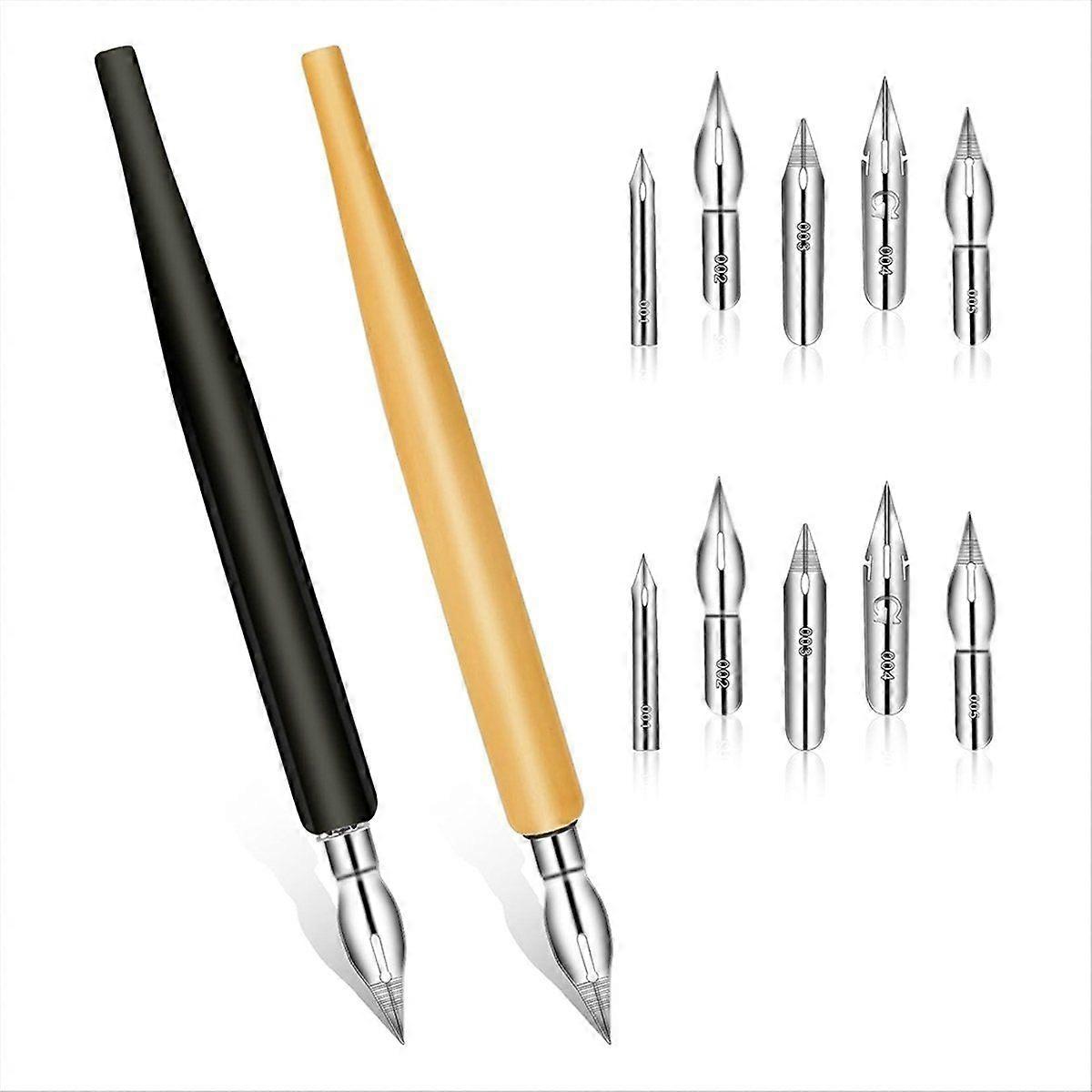 Comic Nib Set,Tilted Calligraphy Nibs for Dip Pen Drawing