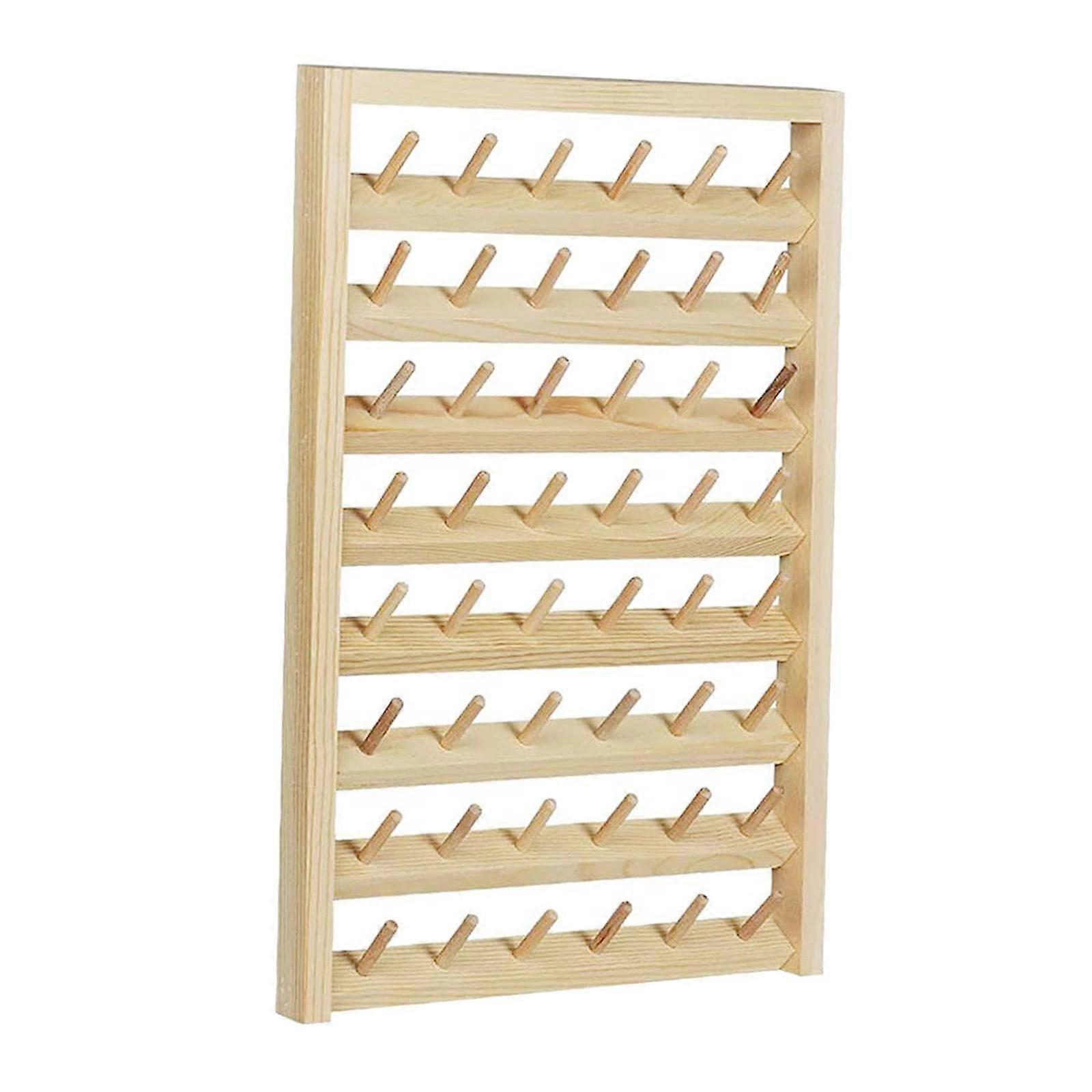 Thread Rack 48 Spool Wall Mount Sewing Thread Organizer SpaceSaving Holder for Sewing Room