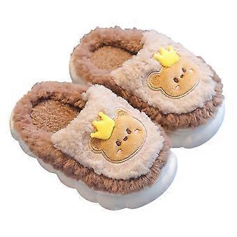 Pantoufles pour enfants filles, pointure 11, pantoufles à motifs de dessins animés pour filles et garçons, pantoufles confortables en mousse à mémoire de forme pour la maison, chaussures chaudes, pantoufles pour petites filles, pointure 9C 30