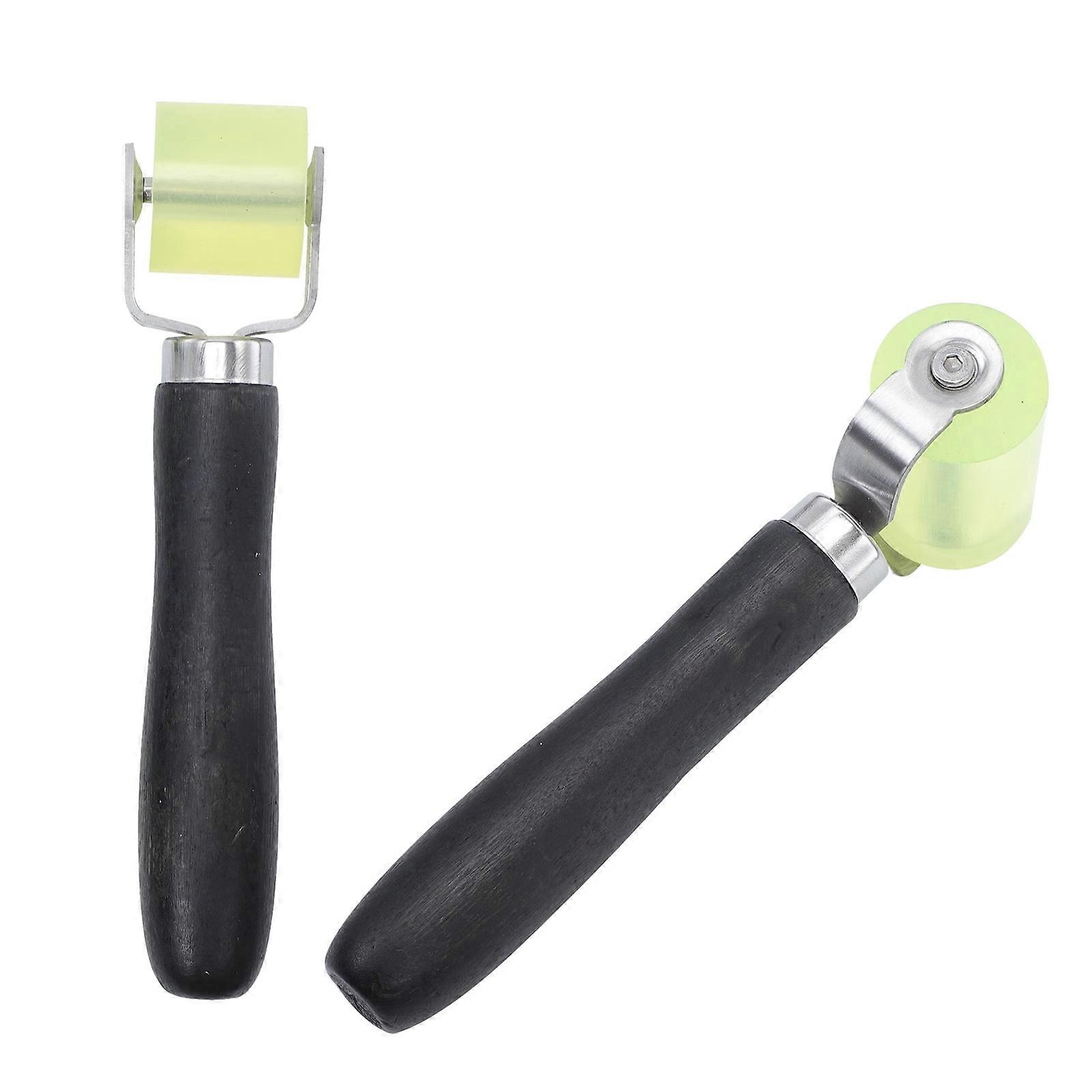 2 Pcs Construction Roller Wall Sticker Flat Wallpaper Tool Tape