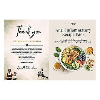 Anti-Inflammatory Recipe Pack, 140-Page Nutrition Guide with 100+ Healing Recipes