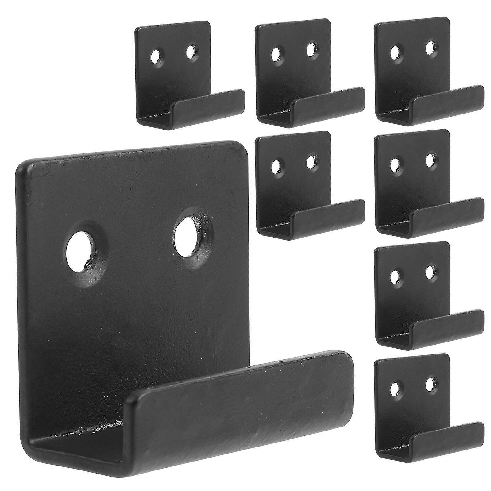 16Pcs Mirror Bracket Tile Hanger for Wall Display Holder Black