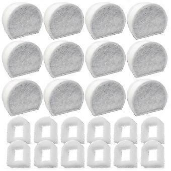Paquete de 24 prefiltros de espuma y filtro de carbón compatibles con las fuentes PetSafe Drinkwell INOX 360 Avalon Pagoda Seascape y Sedona.