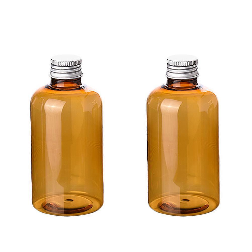 Plastic Empty Bottle Lotion Container with Aluminium Lid 10Pcs