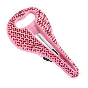 Waterdicht fietszadel, comfortabel 3D-geprint kussen, fietszadel voor mannen en vrouwen, wit