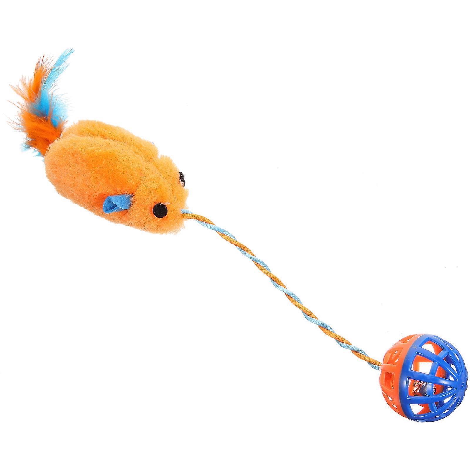 Plastic Bell Cat Toy for Fun and Interactive Play with Assorted Colors