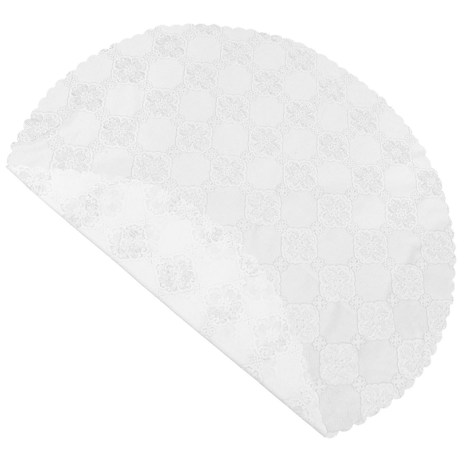 Rustic Wedding Lace Table Cloth for Round Tables 4Pcs