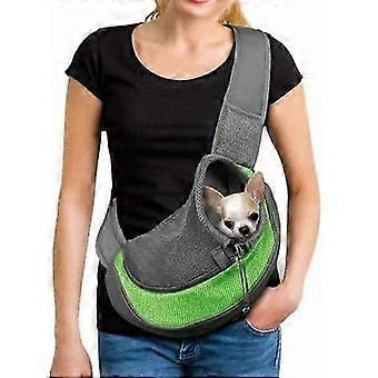 Portable Dog Carrier Bag, Breathable Mesh Shoulder Bag compatible with Dogs and Cats, Puppy Shoulder Bag compatible with Pets, Adjustable Sling Carrie