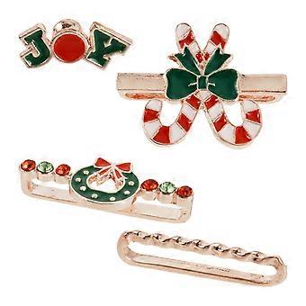 4PCS Christmas Charm for Watch Band - Cute Candy Cane Wreath Holiday Wristband Decorations - Cute Sport Watch Jewelry Accessories - Smartwatch Strap R
