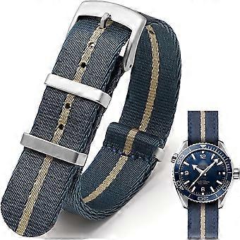 Militaire horlogeband van ballistisch nylon met stevige gesp, 18 mm, 20 mm, 22 mm, 24 mm dik, G10 premium nylon, vervangende horlogeband voor smartwatches, geschikt voor heren.