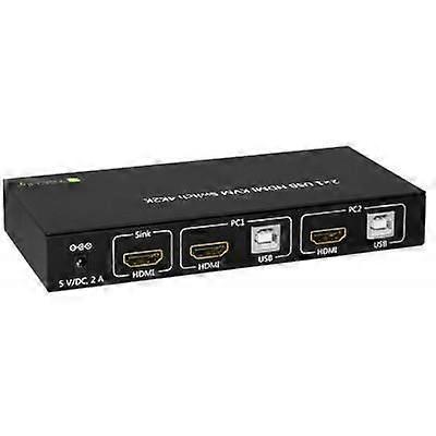 Techly 2x1 USB HDMI KVM Switch 4Kx2K