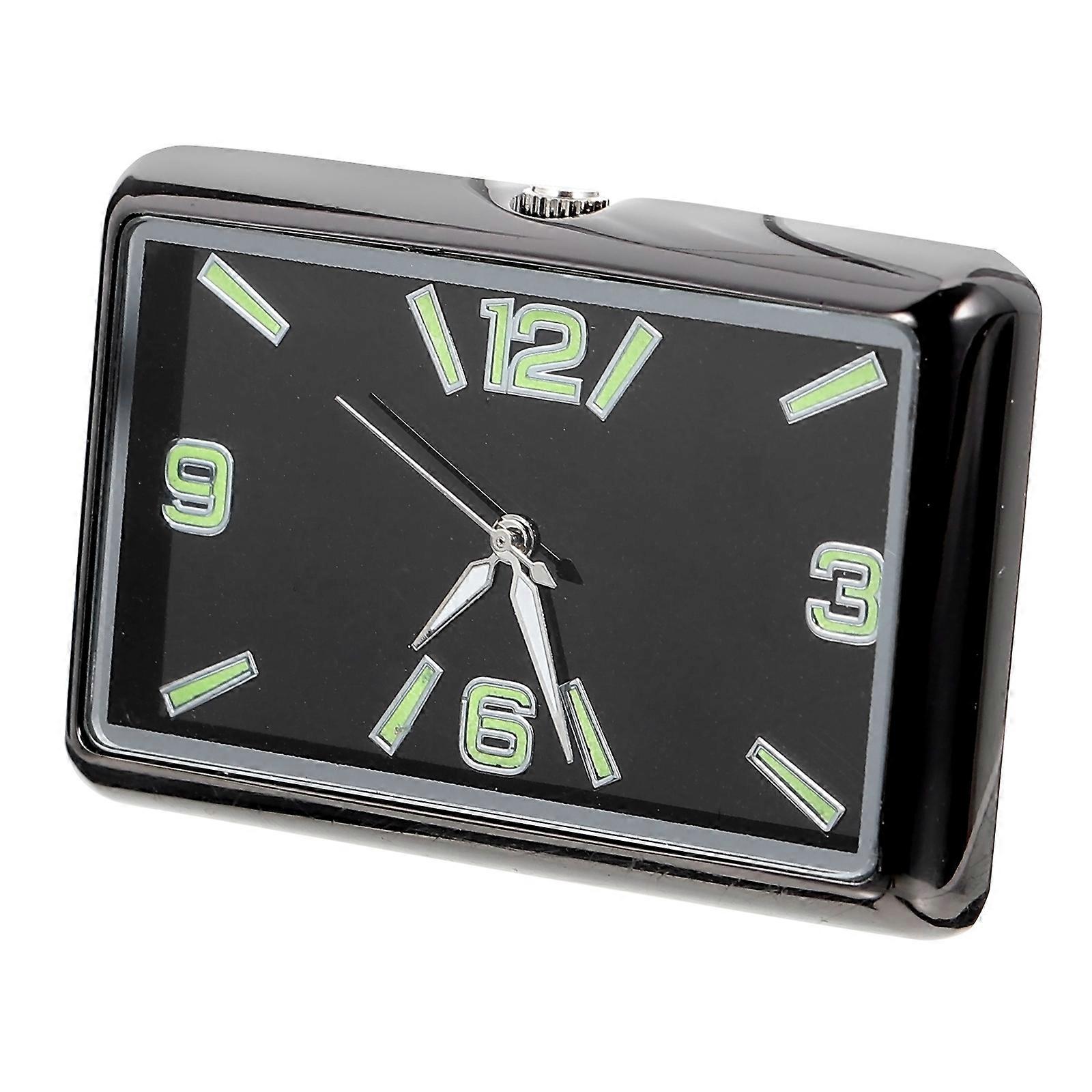 Car Dashboard Tiny Clock Adhesive Dashboard Clock Decorative Square Clock