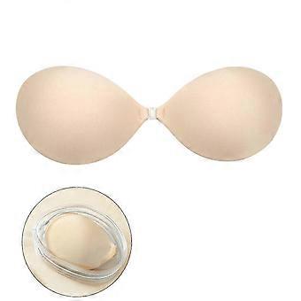 Adhesive Bra Invisible Strapless Sticky Push up Reusable Silicone Bra The Best Down Backless Viscous Bra for Women Girls  Black D 26-27