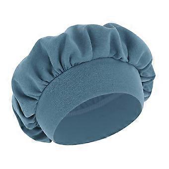 Atmungsaktive Kinder-Schlafhaube 2026, verstellbar von 32 bis 50 cm, Haarpflege-Nachtmütze für Mädchen, schützend für die Frisur, marineblau
