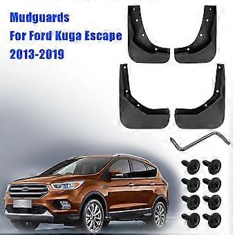 For Ford Kuga Escape 2013-2019 Car Accessories 4Pcs/Set Splash Guards Mudguards Fender Front Rear Mud Flaps