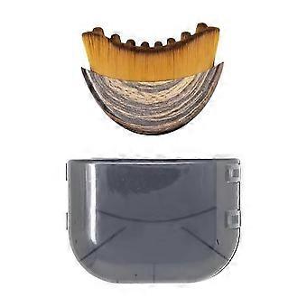Natural Bristle Facial Dry Brush for Lymphatic Drainage and Skin Detox Portable Face Massage Tool for Wet or Dry Use