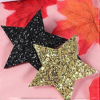 Modische, schlichte Haarspangen, Pailletten-Stern-Haarspangen, Haarnadeln für Kinder und Mädchen (Gold)