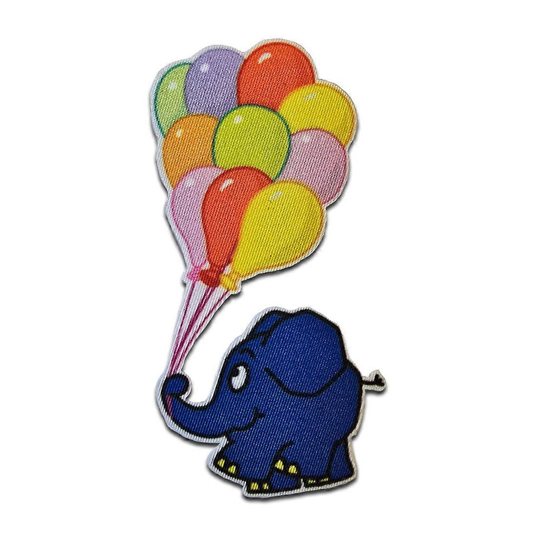 Patch / Iron-on Patch Elephant Shipment with the Mouse Kids Blue 7 x 4 cm Patch