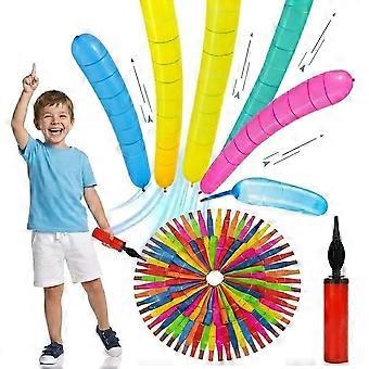 50pcs Whistling Rocket Balloons Thickened Latex Long High-Flying Scream Sound Party Decor Outdoor Play For Kid Birthday Backyard Family School