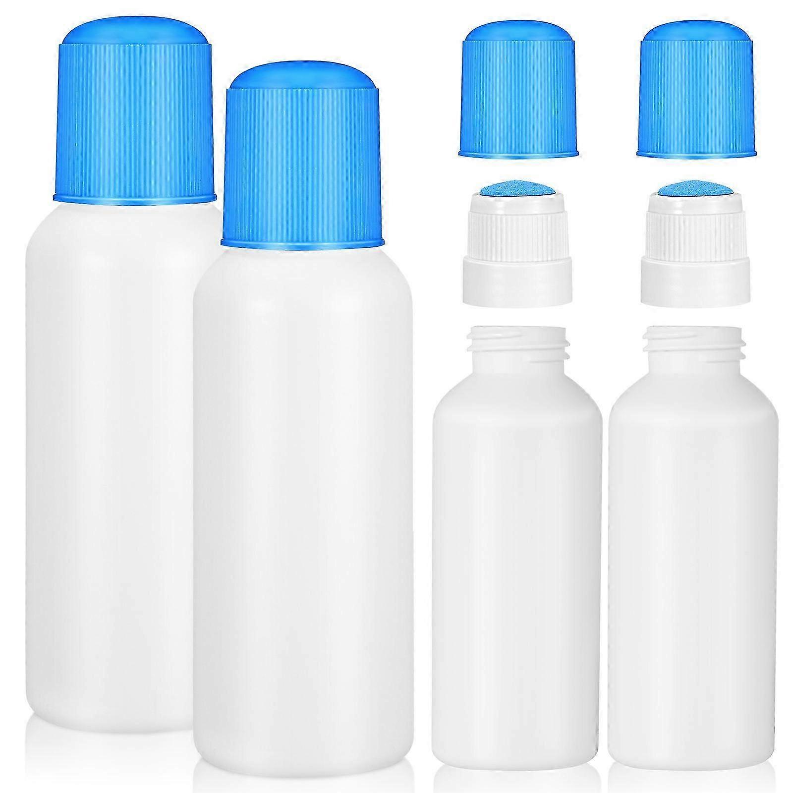 100Ml Sponge Head Applicator Bottle for Liquid Application 4Pcs