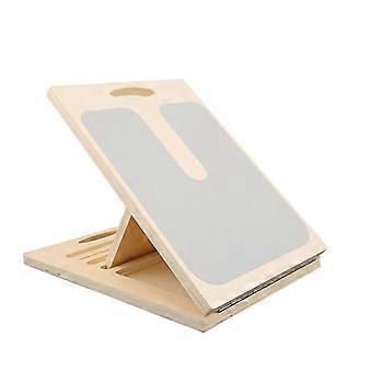 Adjustable Wooden Calf Stretcher Slant Board with 5 Angles for Squats, Physical Therapy, Home Gym