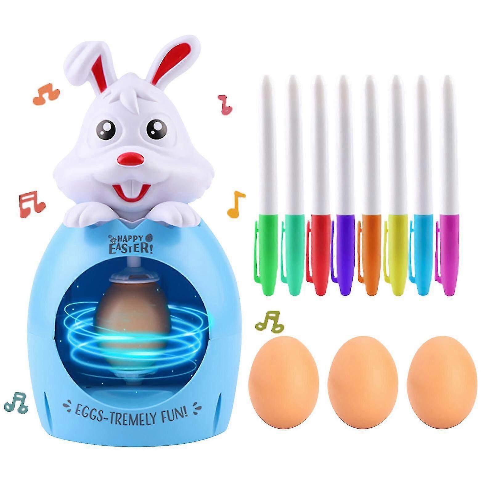 Easter Egg Machine Decorator Kit, DIY Easter Egg Machine with Spinner Kid G