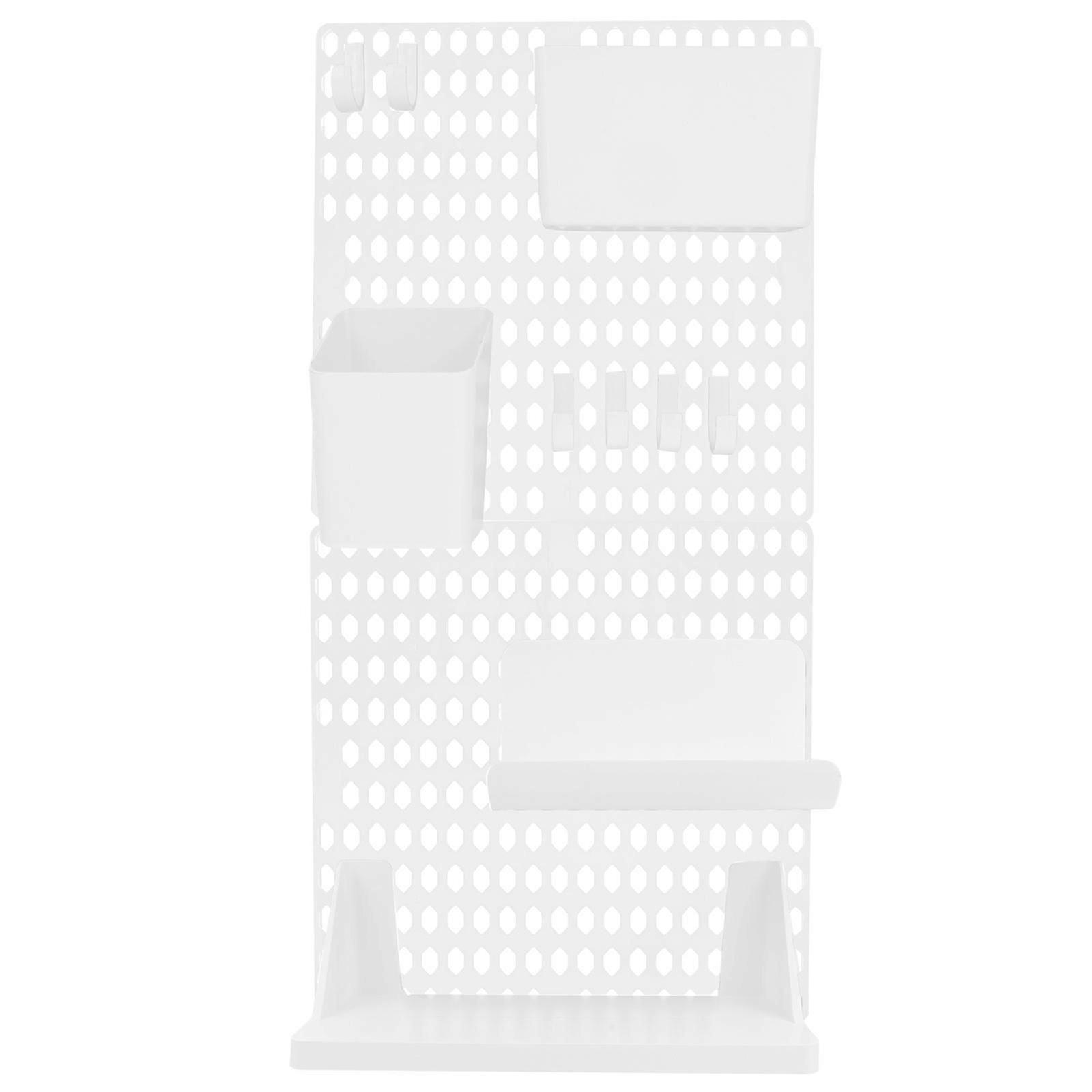Practical Pegboard Storage Shelf Pegboard Storage Rack Wall Pegboard Holder