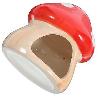 Ceramische Hamster Huis Paddestoel Gevormde Hamster Schuilplaats Koelhuis Slaapnest
