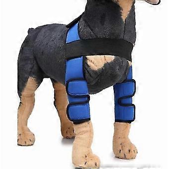 Dog Surgery Protective Cover, Knee Pads, Leg Guards (blue S)