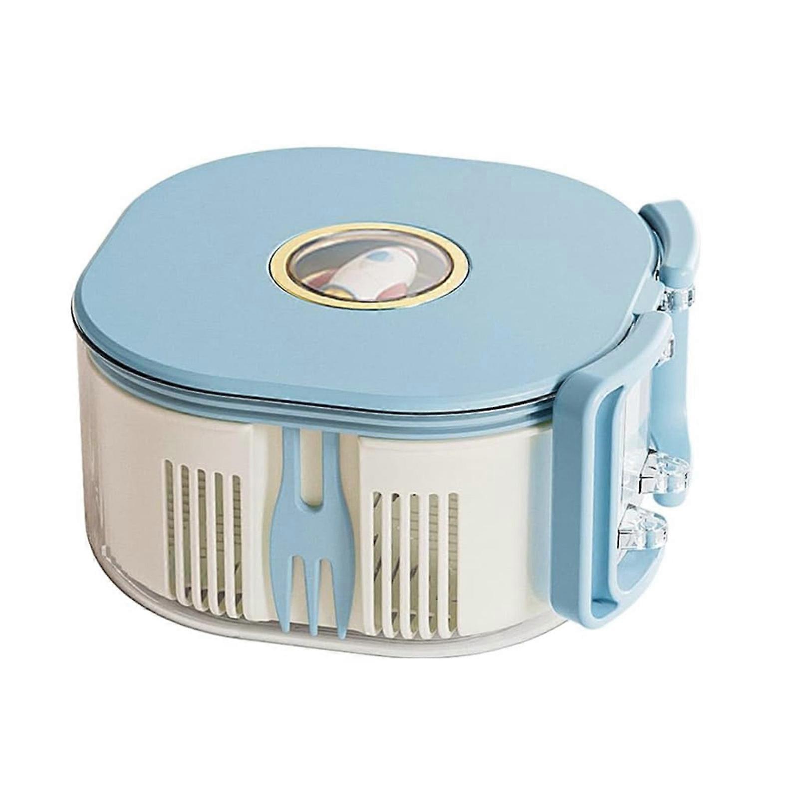 Berry Vegetable Cleaning Container with Strainer and Fork for Kitchen Use