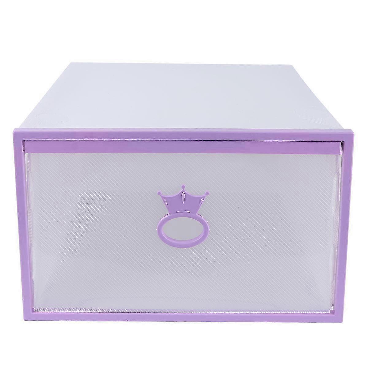 Shoe Storage Container for Storage 2Pcs Thickened Transparent Plastic Box