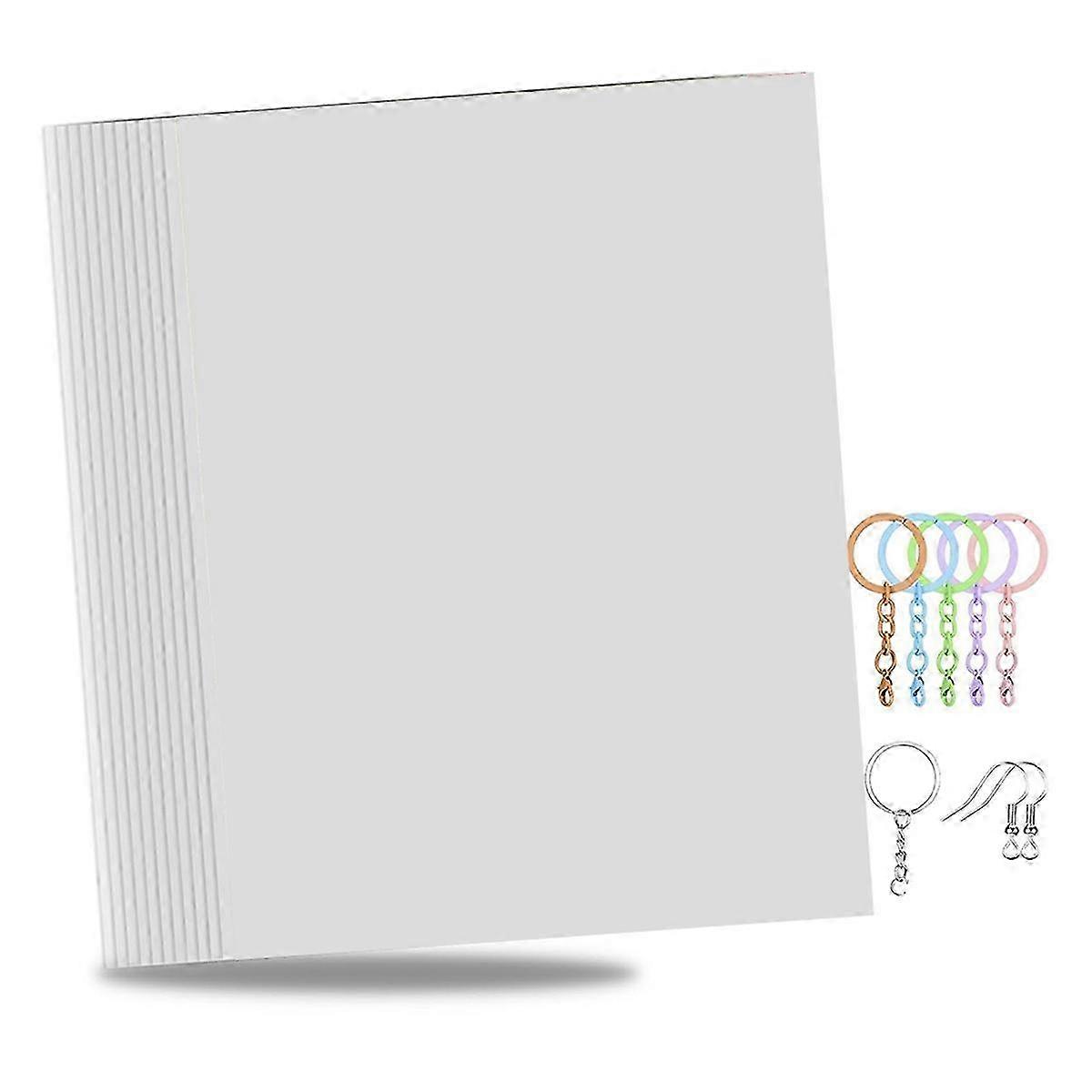 Printable Shrink Plastic Sheet Films Shrink Paper 25PCS