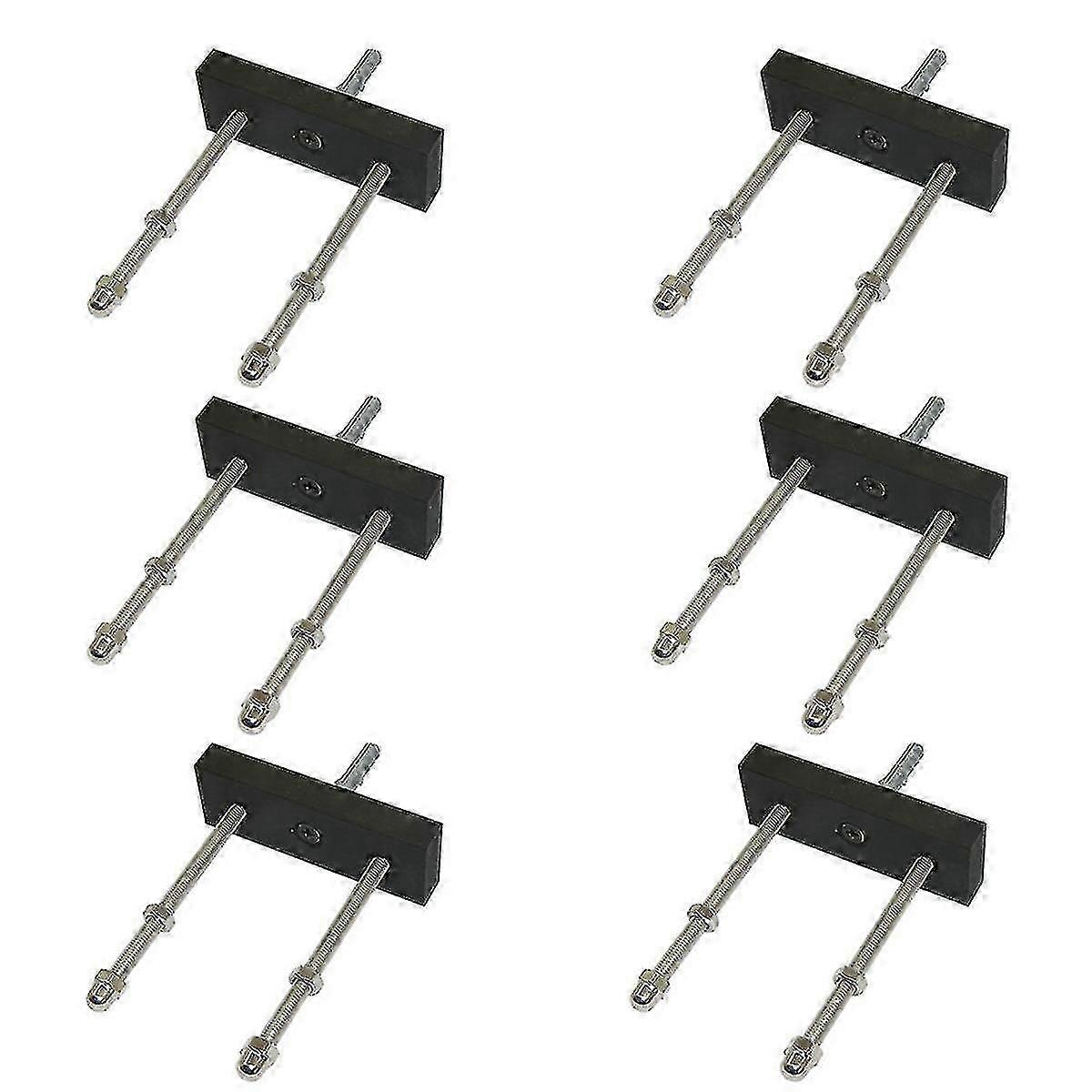 6 Pack Skateboard Floating Deck Display Wall Mount Rack Holder