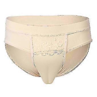Men's Gaff Briefs Cotton Blend Smooth Fit with Lace Trim Elastic Waist for Transgender Crossdressing Drag Cosplay Wear