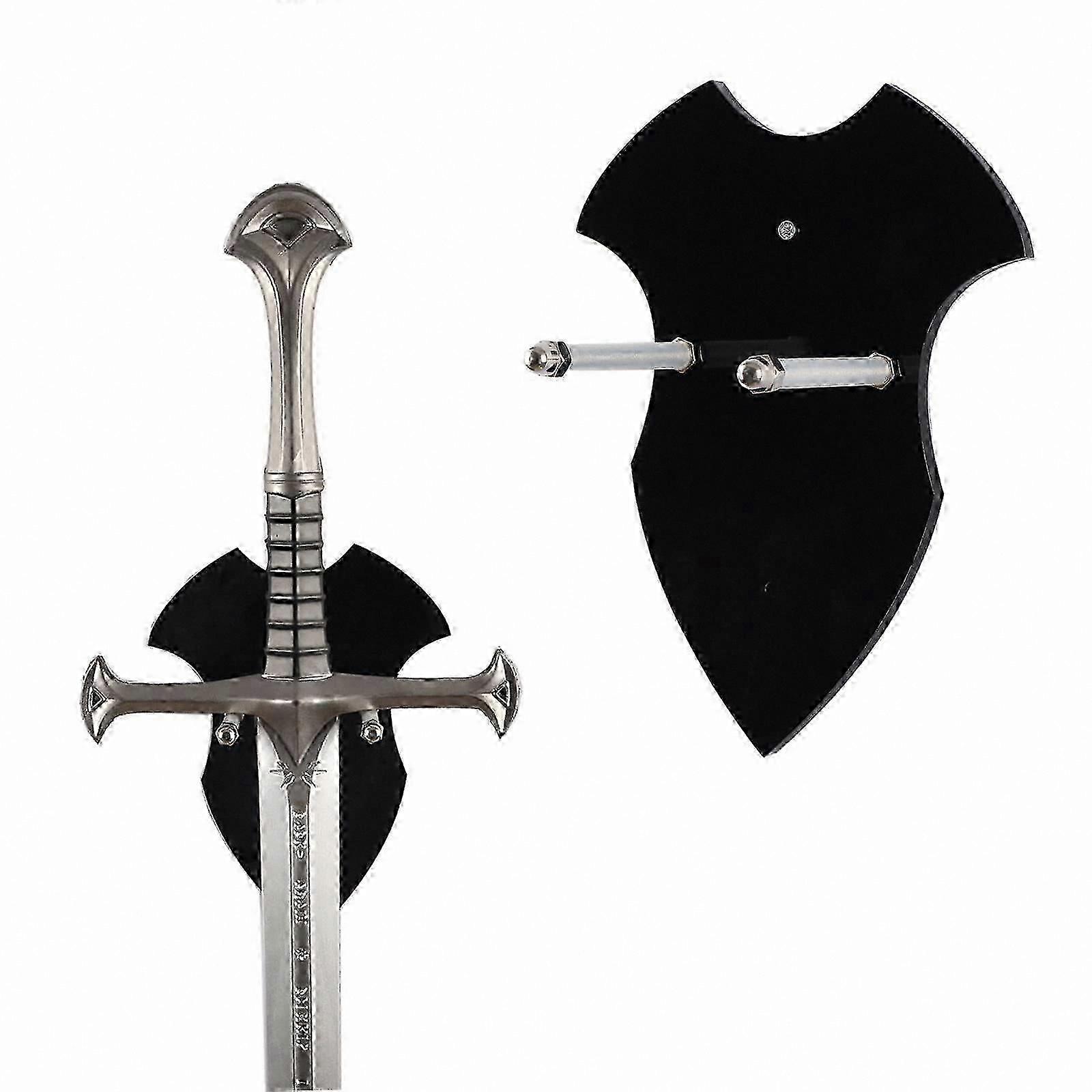 Vertical Sword Axe Wall Mount Display Rack Black Single Storage Unit