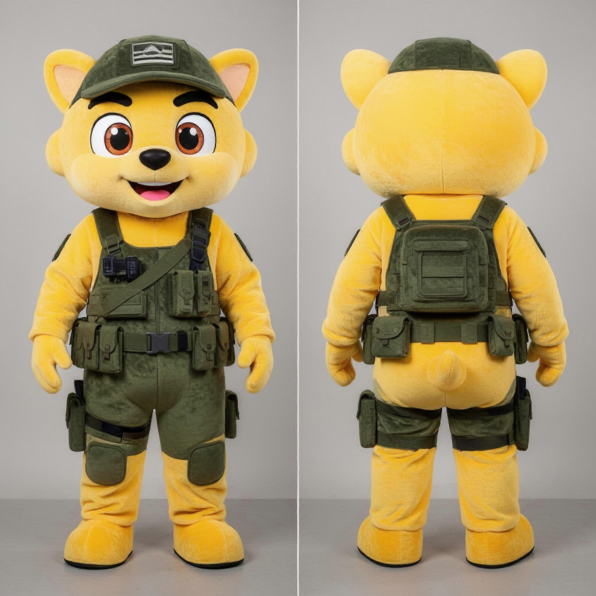 MASTICOT Velvet Yellow Heroic Para Commando Mascot