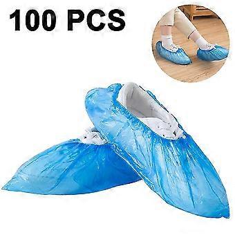 Disposable Shoe Covers, 100 Packs (50 Pairs) One Size Fits All, For Construction, Office, Indoor Floor Carpet Protection