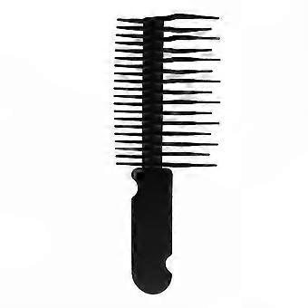 Brosse à cheveux à dents larges pour cheveux mouillés, anti-nœuds, noire