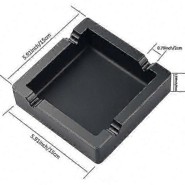 Large Outdoor Ashtray for Cigarettes & Cigars with Stable Base Design