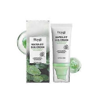 Centella solskyddsmedel SPF50, Centella Water-Fit solserum, närande hud, långvarigt skydd och