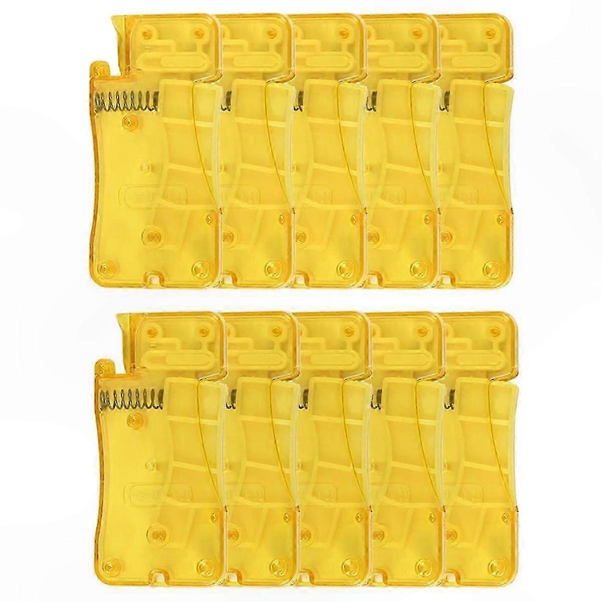 Hand Sewing Needle Threader Tool, 10pcs Yellow Seam Ripper Helpers for Effortless Threading