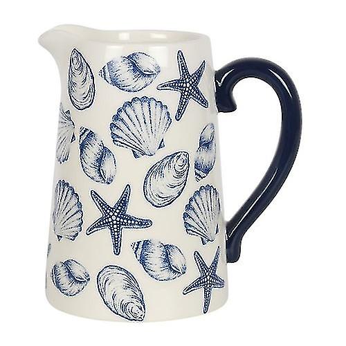 Something Different Coastal Charm Seashells Ceramic Flower Jug