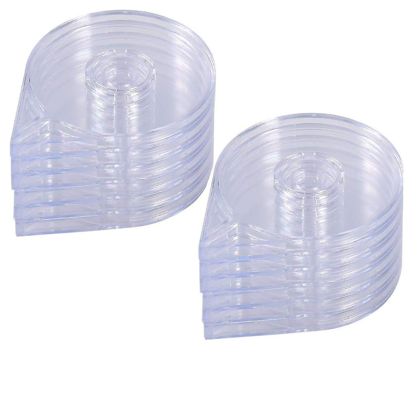 10pcs Vacío Nail Art Striping Tape Line Case Tools Sticker Box Holder