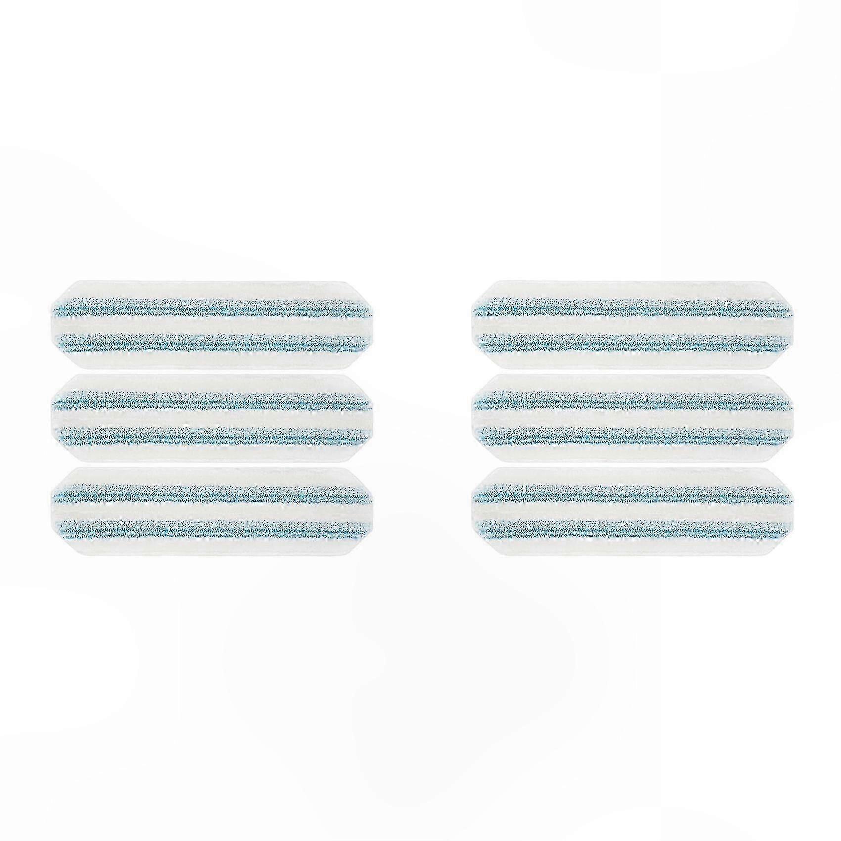 6-Pack Microfiber Mop Pads Compatible with Multiple Flat Mop Models